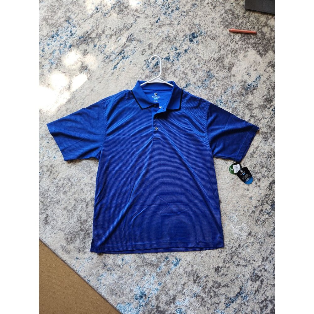 NWT Pro Tour Men's Size Large Olympian Blue Golf Polo Shirt